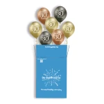 7 heliumballonnen in een doos | 30th Birthday (#5000783)