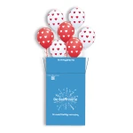 7 heliumballonnen in een doos | Big Hearts (#76928)