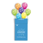 7 heliumballonnen in een doos | Birthday (#45268)