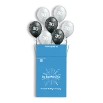 7 heliumballonnen in een doos | Confetti 30 (#25224)