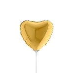 9 inch (22,5 cm) Grabo Heart metallic folie ballonnen
