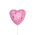 9 inch (22,5 cm) Grabo Air-filled Baby Girl folie ballon
