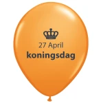 B95 (28 cm) De Ballonnerie 27 april Koningsdag latex ballonnen
