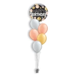 Ballonboeket Birthday Big Metallic Dots (#12268)
