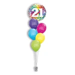 Ballonboeket Rainbow Confetti 21 (#49508)