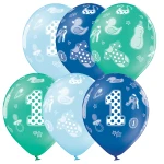 D11 (30 cm) Belbal 1st Birthday Boy ballonnen