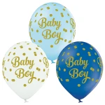 D11 (30 cm) Belbal Baby Boy Dots ballonnen