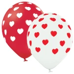 D11 (30 cm) Belbal Brush Hearts ballonnen