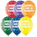 D11 (30 cm) Belbal Geniet Van Je Pensioen ballonnen