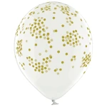 D11 (30 cm) Belbal Golden Confetti Dots ballonnen