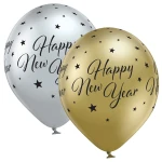 D11 (30 cm) Belbal Happy New Year Glossy ballonnen