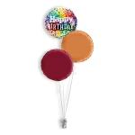 Folieballonboeket Happy Birthday Rainbow Confetti (#18871)