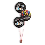 Folieballonboeket Hip Hip Hooray (#36671H)