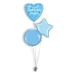 Folieballonboeket Hoera Een Jongen (#78018H)