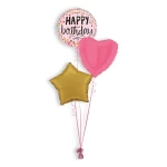 Folieballonboeket Pink Confetti Birthday (#26283P)