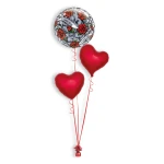 Folieballonboeket Red Rose & I Love You (#27405)