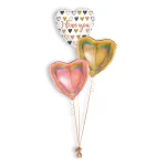 Folieballonboeket Rose Gold Heart Love You (#36754GH)