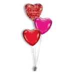 Folieballonboeket Sparkling Valentine's Day (#36207H)