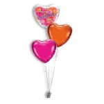 Folieballonboeket Valentine's Hearts Glow (#11257)