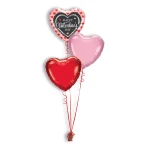 Folieballonboeket Valentine's Scalloped Trim (#46082)