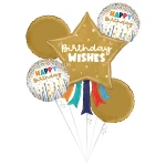 Grabo Birthday Wishes Star folieballonboeket
