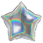 18 inch (46 cm) Grabo Star Glitter Holographic folie ballonnen