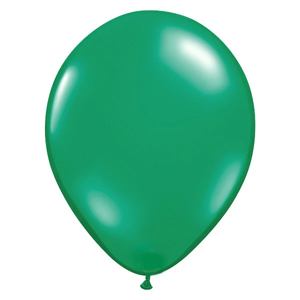 11 inch (28 cm) Qualatex transparant Emerald Green latex ballonnen