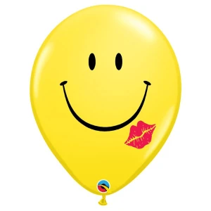 16 Inch (41 cm) Qualatex A Smile & A Kiss ballonnen