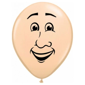 16 Inch (41 cm) Qualatex Blush Man's Face ballonnen 16 Inch (41 cm) Qualatex Blush Man's Face ballonnen