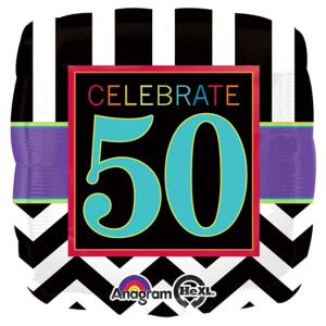 18 Inch (43 cm) Anagram Celebrate 50 folie ballon 18 Inch (43 cm) Anagram Celebrate 50 folie ballon