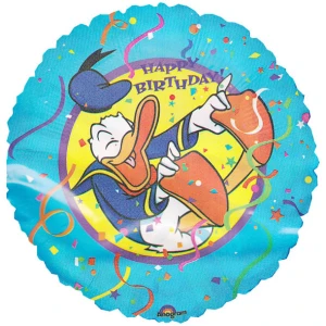 18 Inch (44 cm) Anagram Donald Duck Happy Birthday folie ballon