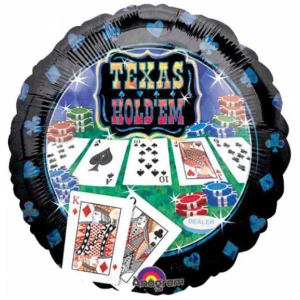 18 Inch (44 cm) Anagram Texas Hold'em folie ballon