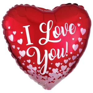 18 Inch (46 cm) Anagram Rose Gold Hearts Love folie ballon