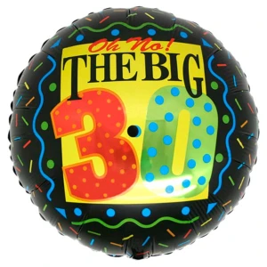 18 Inch (46 cm) Betallic Oh No! The Big 30 folie ballon
