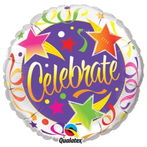 18 Inch (46 cm) Qualatex Celebrate folie ballon