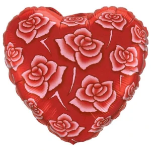 18 Inch (46 cm) Qualatex Love Roses folie ballon