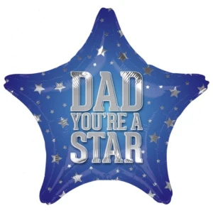 19 Inch (48 cm) Anagram Dad You're A Star folie ballon