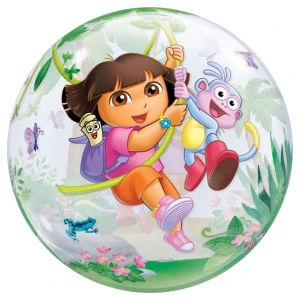 22 Inch (56 cm) Qualatex Dora The Explorer & Boots bubble ballon