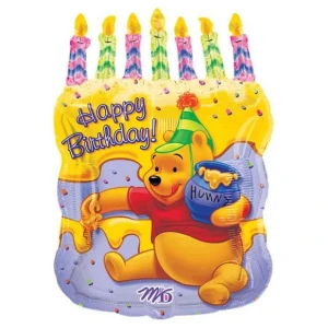 23 Inch (58 cm) Anagram Birthday Winnie The Pooh Cake folie ballon