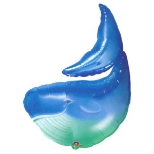 30 Inch (75 cm) Anagram Blue Wale folie ballon