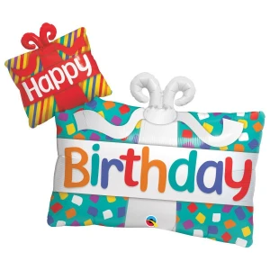 39 Inch (99 cm) Qualatex Happy Birthday Presents folie ballon 39 Inch (99 cm) Qualatex Happy Birthday Presents folie ballon