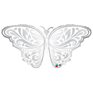 44 Inch (111 cm) Qualatex Wedding Butterfly folie ballon