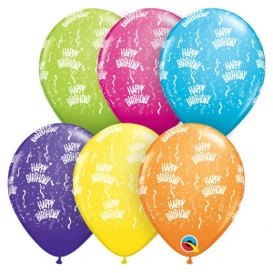 5 Inch (13 cm) Qualatex Happy Birthday ballonnen 5 Inch (13 cm) Qualatex Happy Birthday ballonnen