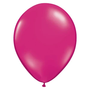 16 inch (41 cm) Qualatex transparant Magenta latex ballonnen 16 inch (41 cm) Qualatex transparant Magenta latex ballonnen