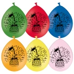 B95 (28 cm) De Ballonnerie Birthday Cake kopdruk latex ballonnen