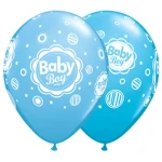 11 Inch (28 cm) Qualatex Baby Boy Dots ballonnen