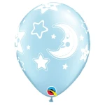11 Inch (28 cm) Qualatex Baby Moon & Stars ballonnen