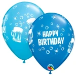 11 Inch (28 cm) Qualatex Birthday Beer Mugs ballonnen