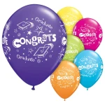 11 Inch (28 cm) Qualatex Congrats Grad latex ballonnen