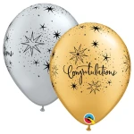 11 Inch (28 cm) Qualatex Congratulations Elegant latexballonnen